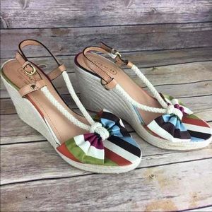 Coach Espadrille Wedge Sandals 9.5